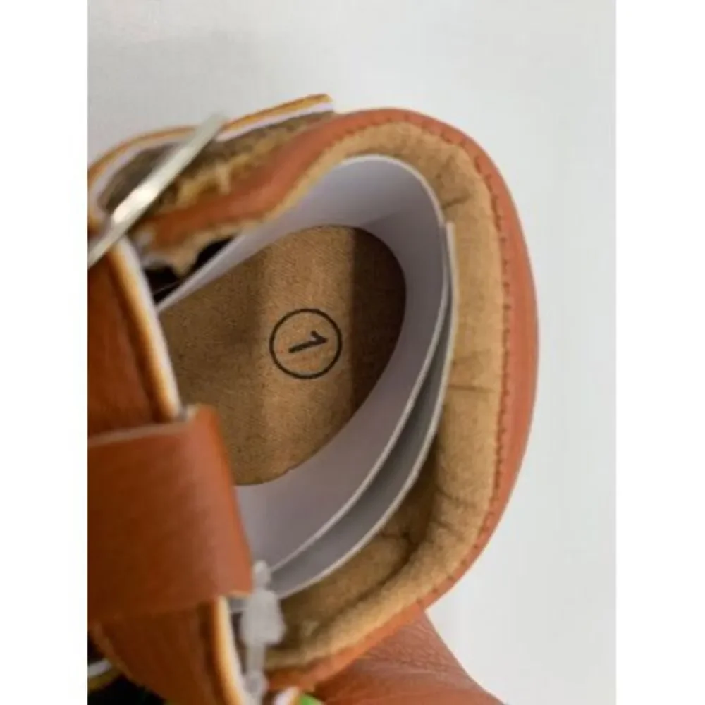 Baby Girls T-Strap Mary Jane‎ Flats Moccasins Brown 3-6 Mth